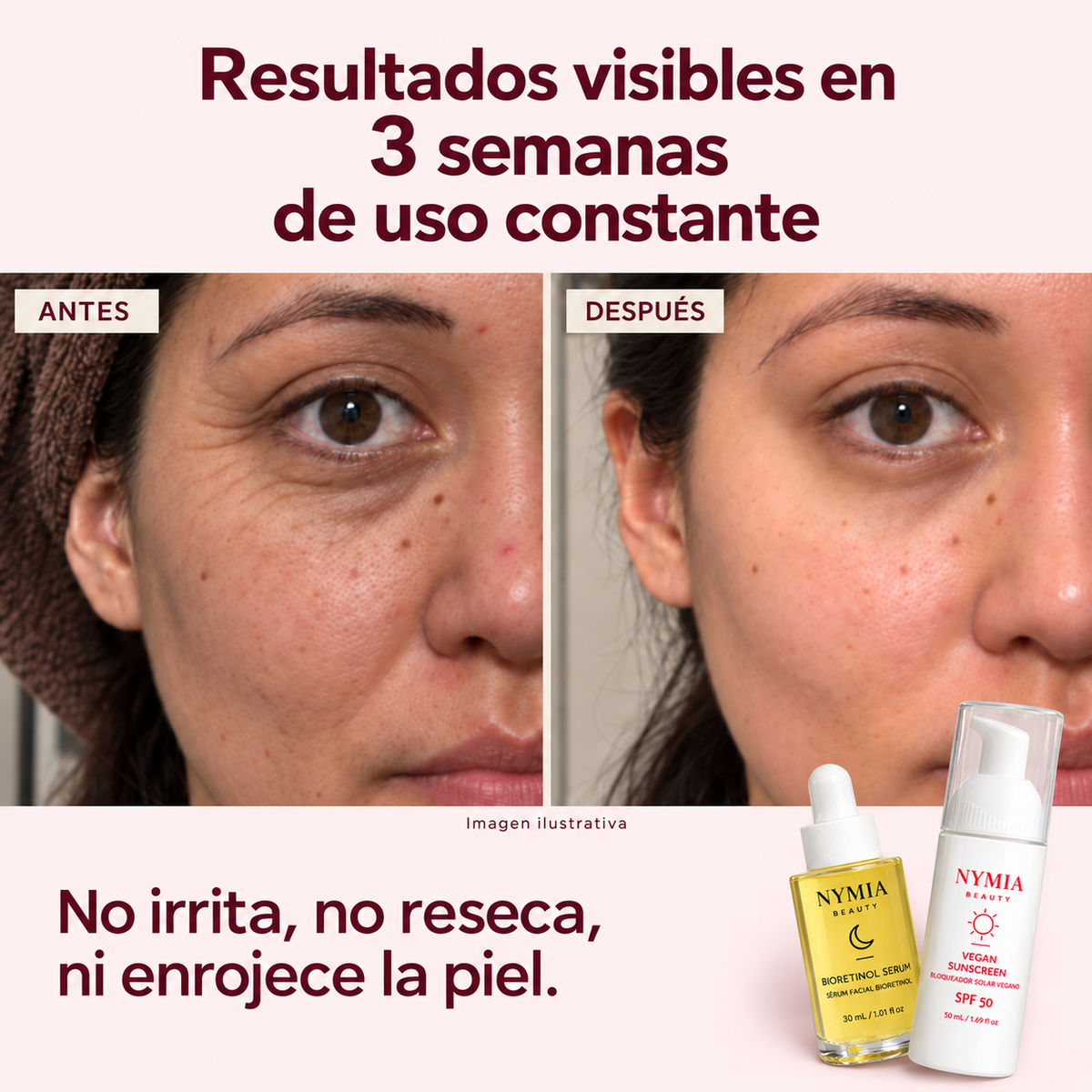 Kit Antiedad Bioretinol + Protector Solar | Rutina Completa 24h