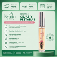 Sérum de Cejas y Pestañas Nymia: pestañas más largas y fuertes en 28 días